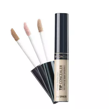 Консилер для лица The Saem Cover Perfection Tip Concealer, Цвет #0.5 Ice Beige | Ледяной бежевый