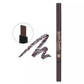 Карандаш для бровей Holika Holika Wonder Drawing 24hr Auto Eyebrow #2 Dark Brown | Темно-коричневый