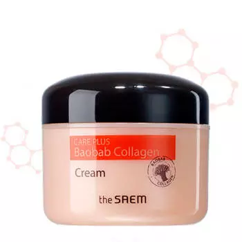 Крем для лица The Saem Care Plus Baobab Collagen Cream