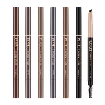Карандаш для бровей Missha Perfect Eyebrow Styler, Цвет #6 Red Brown | Красно-коричневый