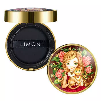 Кушон для лица Limoni All Stay Cover Cushion - Animal Princess, Цвет #1 Light | Светлый