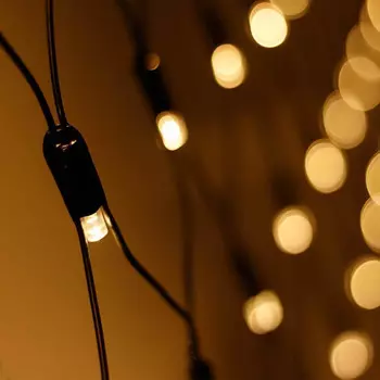 2,5*2,5м. Уличная гирлянда сеть теплый свет Ardecoled 230V ARD-Netlight-Classic-2500X2500-Black-432Led Warm (24692)