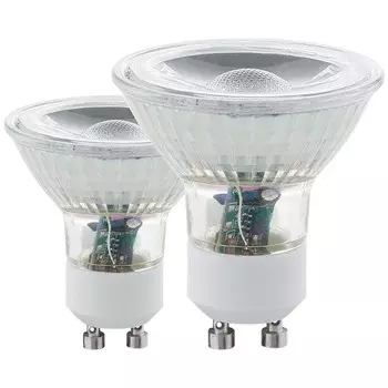 2шт. Светодиодная лампа GU10 2х5W 4000K (белый) СOB Eglo 11674