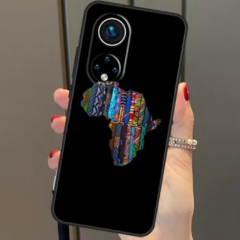 Чехол с картой Африки из африканских тканей для Honor X8a X9a X7a X6a X7 X8 X9 X9b X8b Honor 90 70 50 10 Lite Magic 6 5 Pro Cover Honor 9X