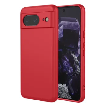 Гибкий жидкий силиконовый чехол для Google Pixel 9 8 7 Pro 8A 7A 6A защитный чехол-бампер Fundas Coque Shell Capa Google Pixel 9 Pro фиолетовый