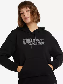Худи женская PUMA Rebel, Черный