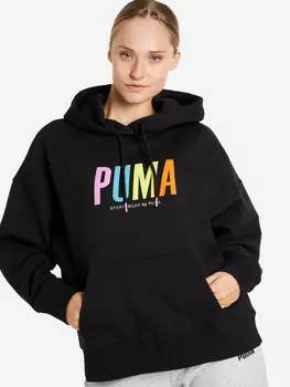 Худи женская PUMA SWxP Graphic, Черный, размер 48-50