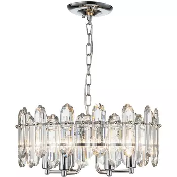Подвесная люстра Escada Tiara 2111/6S Chrome 1х40Вт Е14, металл/стекло, хром
