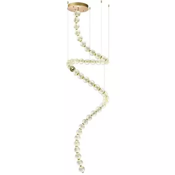 Подвесная люстра светодиодная в виде спирали Odeon Light Crystal 5008/132L