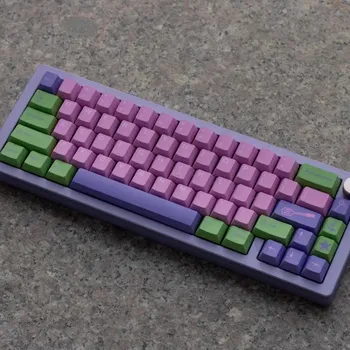 140 клавиш/набор GMK, розовые, зеленые, фиолетовые колпачки для клавиш PBT, светонепроницаемые колпачки для клавиш с вишневым профилем для клавиш MX Switch, клавиатура 64 75 84 96 980