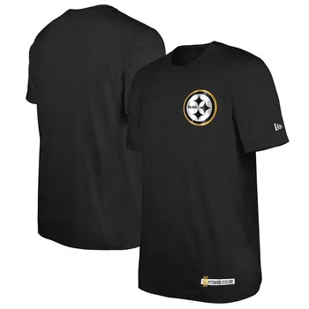 Мужская черная футболка New Era Training Camp NFL Pittsburgh Steelers 2024, цвет Stl Charco
