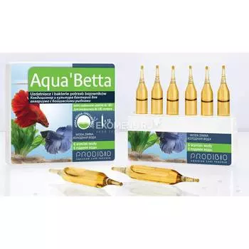 PRODIBIO Aqua`Betta кондиционер и бактериальная культура для бойцовых рыбок (12шт)