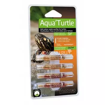 !PRODIBIO Aqua-Turtle Nano, очиститель воды для черепах (4шт) в блистере для акв. до 120л.