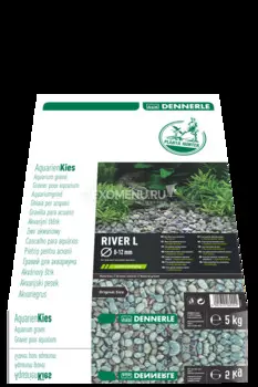 Натуральный гравий для аквариума Dennerle Nature Gravel PlantaHunter River L, 8-12 мм
