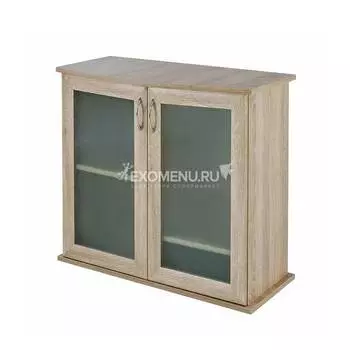 Подставка AquaPlus фигурная 70 (710*360*720) две дверки МДФ со стеклом, дуб сонома, собранная, подходит для модели аквариума LUX Ф105