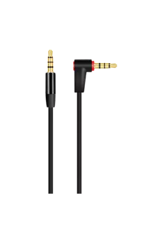 Кабель Everstone EV-CAB-AUX-RND-Black аудио 3,5 мм, 1 метр, черный