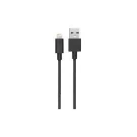Кабель Everstone Lightning EV-CAB-LGHT-1-BRD-MTL-Black 1м, черный