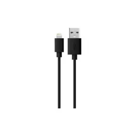 Кабель Everstone Lightning EV-CAB-LGHT-1-RND-Black 1м, черный
