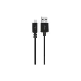 Кабель Everstone micro-USB 1м EV-CAB-MICUSB-1-RND-Black, черный