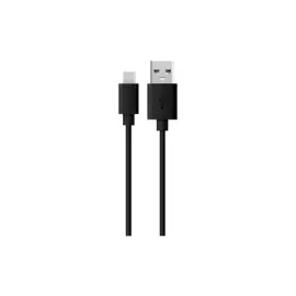 Кабель Everstone USB Type-C 1м EV-CAB-A/C-1-RND-Black, черный