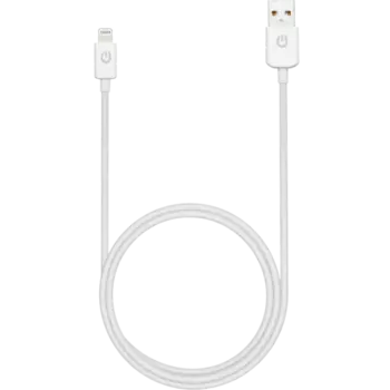 Кабель Gerffins USB-A - Lightning, 2,4A, 2м., белый