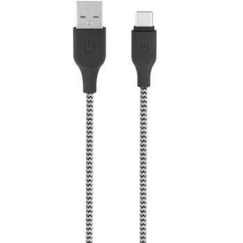 Кабель Gerffins USB-A - Type-C, 1м., черно-белый