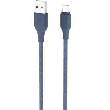 Кабель Gerffins USB-A - Type-C, 1м., бирюзовый