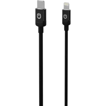 Кабель Gerffins USB-C - Lightning, 1м., черный