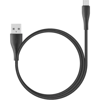Кабель Stellarway USB A/Micro USB, 2,4А, 1м, нейлоновый, черный