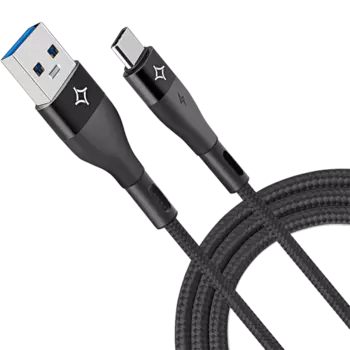 Кабель Stellarway USB A/Type-C 3А 1м, черный