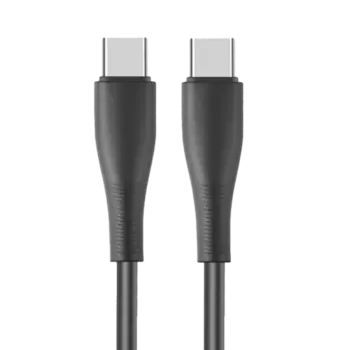 Кабель Stellarway USB-C/USB-C 3А пвх 1м, черный