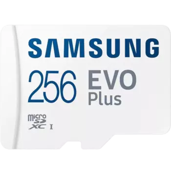 Карта памяти Samsung Evo Plus MB-MC256KA MicroSD XC 256 ГБ class 10 (с адаптером)