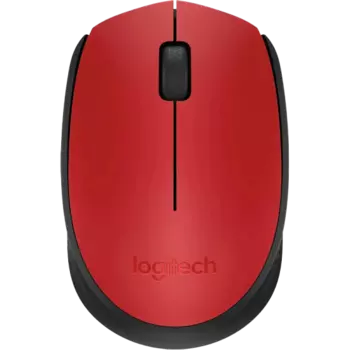 Мышь Logitech M110, красно-черная