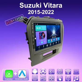 2 DIN Android Carplay автомобильное радио для Suzuki Vitara 2015-2022 мультимедийный проигрыватель головное устройство стерео GPS навигация BT WIFI 2+32 ГБ 1+16GB