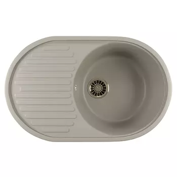 Мойка из искусственного мрамора MIXLINE ML-GM16 45,5x72 (533158)