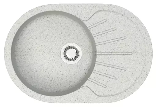 Мойка кухонная Azario Flora 75x50.5 светло серый (CS00079916)