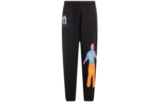Трикотажные спортивные штаны Minimalist Series Unisex Space Black Calvin Klein, черный
