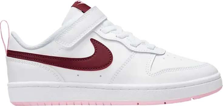 Кроссовки Nike Court Borough Low 2 PS 'White Dark Beetroot', белый