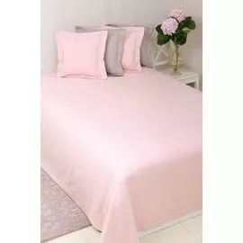 Покрывало Luxberry Country с мережкой клубничный крем 240x260 см