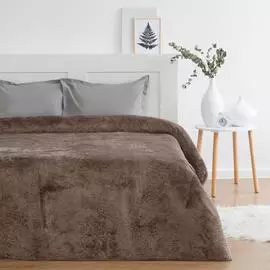 Покрывало Marianna Elite с мехом, коричневое 1.5 спальный см