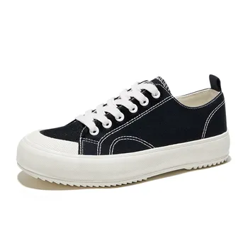 Холщовые кеды женские низкие черный Feiyue