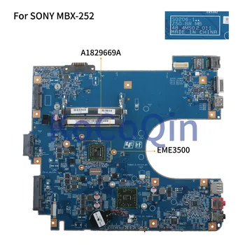 KoCoQin материнская плата для ноутбука SONY VAIO VPCEL VPCEL22FX MBX-252 A1829669A материнская плата S0206-1 Z50-BR 48.4MS02.011 EME3500 Процессор