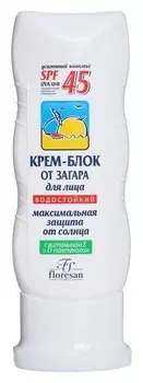 Крем-блок для лица от загара, водостойкий Spf 45