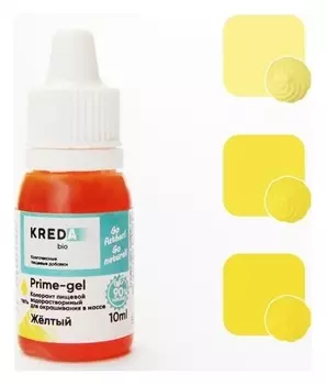 Краситель пищевой Prime-gel водорастворимый желтый, 10 мл