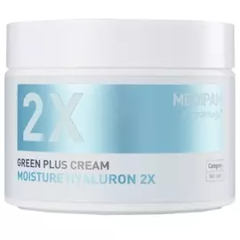 Крем для лица двойной уход для увлажнения с гиалуроновой кислотой Green Plus 2x Cream Moisture Hyaluron