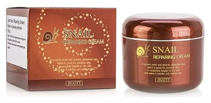 Крем для лица интенсивно восстанавливающий с муцином улитки Snail Reparing Cream