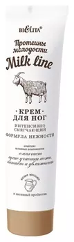 Крем для ног Интенсивное смягчение Протеины молодости Milk Line