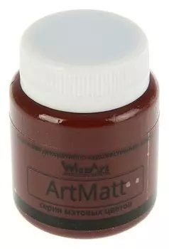 Краска акриловая Matt 80 мл Wizzart умбра натуральная матовый Wt24.80