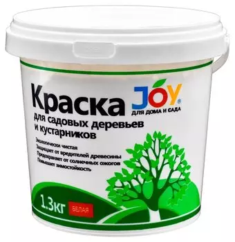Краска для деревьев JOY акриловая, ведро, 1,3 кг, 1 шт