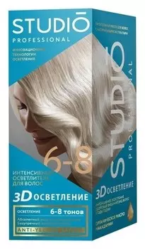 Краска для волос 3D для осветления волос на 6-8 тонов